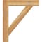 Ekena Millwork Traditional Block Rough Sawn Bracket w/ Offset Brace, Western Red Cedar, 6"W x 26"D x 30"H BKT0604X26X30TRA05RWR - alternate 3